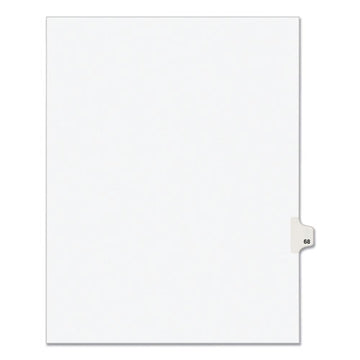 Avery® Preprinted Legal Exhibit Side Tab Index Dividers, Avery Style, 10-tab, 68, 11 X 8.5, White, 25-pack, (1068) freeshipping - TVN Wholesale